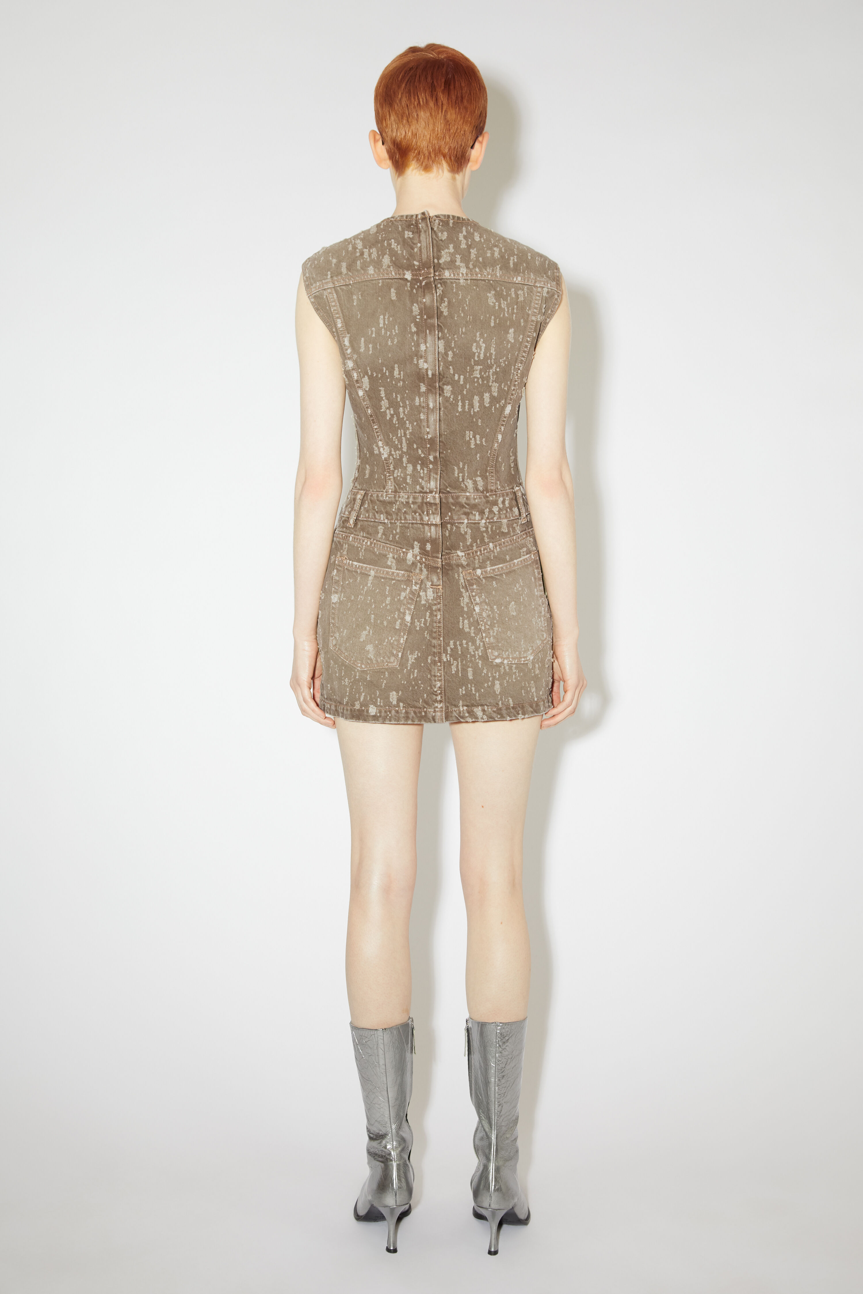 Women's denim tunic with short sleeves Avangard | Short sleeve women's tops  | bg-look.com